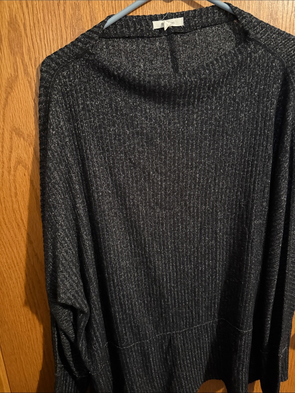 Maurices marbled Ribbed Cowl Neck Sweater - Black size XXL